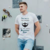 White short sleeve men t shirts with prints Magnificent beard