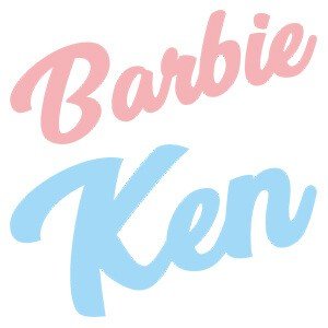 Couple graphic tees Barbie Ken