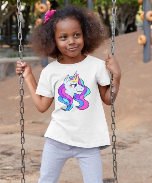 Kids graphic tees princess unicorn