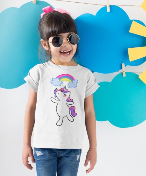 Kids graphic tees unicorn rainbow