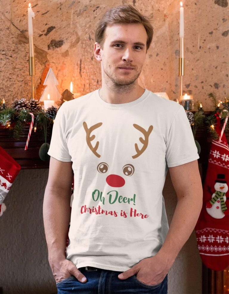 Men graphic tees Christmas is here