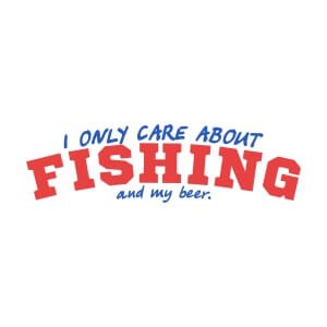 Men graphic tees Only care fishing