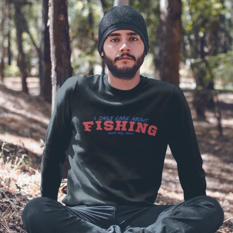 Men sweatshirts Only care fishing