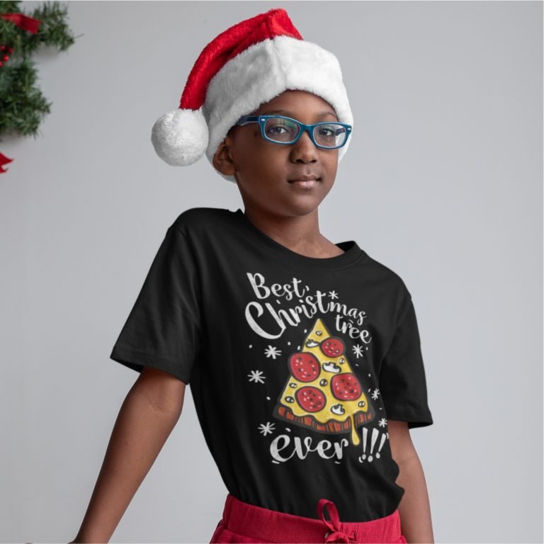 Short sleeve kids Christmas t shirts  Best Christmas tree