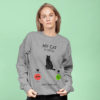 Long sleeve women sweatshirts with print Cat calling