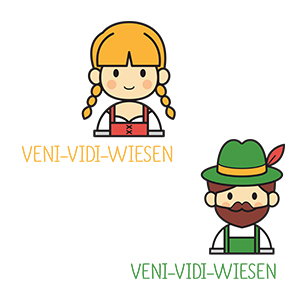 Graphic tees for couple Veni Vidi Wiesn
